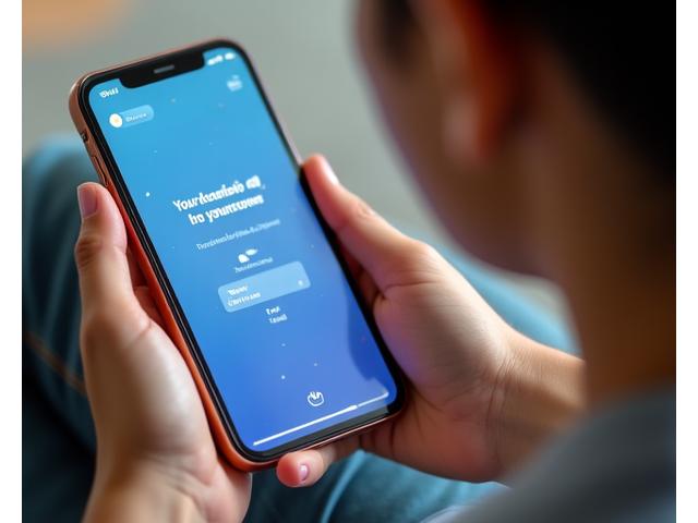 Joven interactuando con una aplicación de terapia en su smartphone