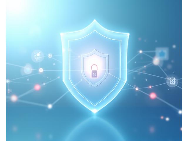 Representación abstracta de seguridad y privacidad en el sector de la salud mental, con elementos visuales de protección de datos y confidencialidad.