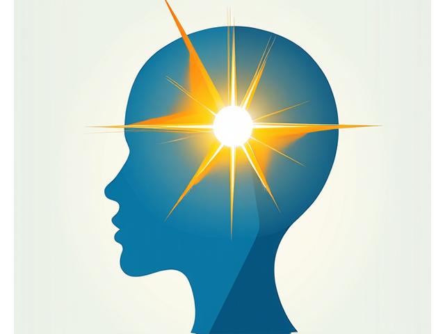 Persona meditando con un foco de luz sobre su frente, simbolizando la concentración y el mindfulness.
