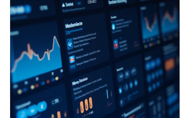 Dashboard digital mostrando gráficos de progreso, barras que disminuyen indicando reducción de ansiedad, iconos de métricas de bienestar y una interfaz de usuario limpia y moderna.