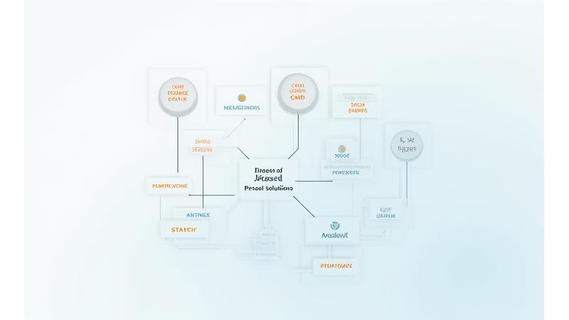 Matriz interactiva ilustrando diferentes tipos de ansiedad y las estrategias de manejo asociadas, presentada de manera clara y organizada con iconos intuitivos.