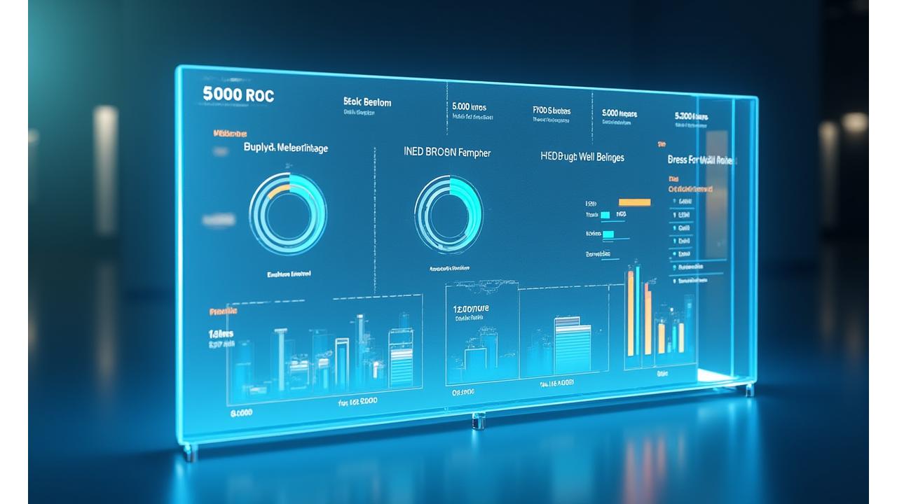 Representación visual de un dashboard analítico con gráficos que muestran métricas de bienestar organizacional, clima laboral y niveles de estrés.